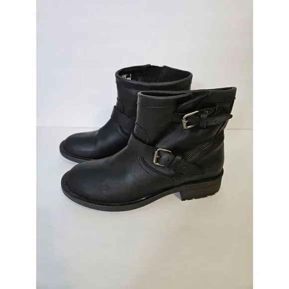Harley-Davidson Allerton black leather ankle boots. Size 7.5. - Picture 4 of 9